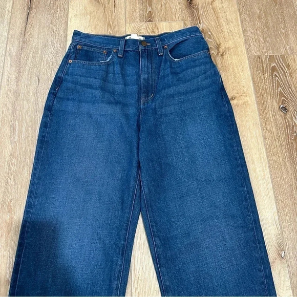 Madewell Baggy Straight Women's Medium Wash Denim Jeans Size 28 NWT - Picture 3 of 11
